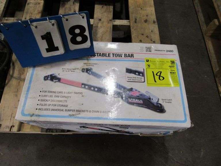 ADJUSTABLE TOW BAR, UHAUL, 2480 Rosen Systems