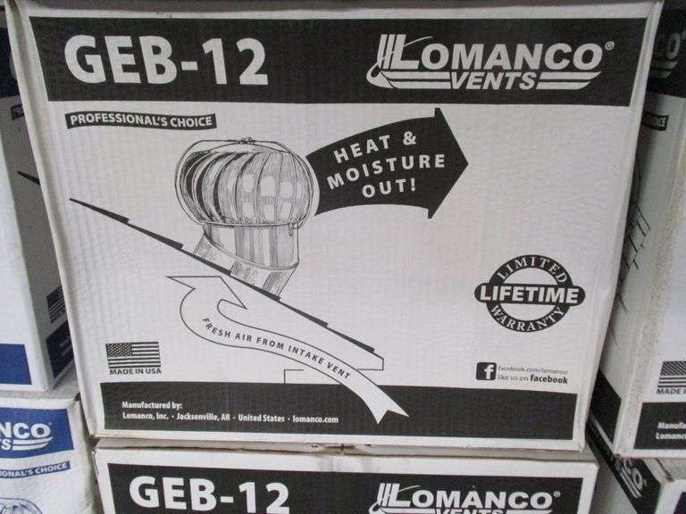 LOMANCO GEB12, 12" GALVANIZED VENT (sold 6x the money) Rosen Systems