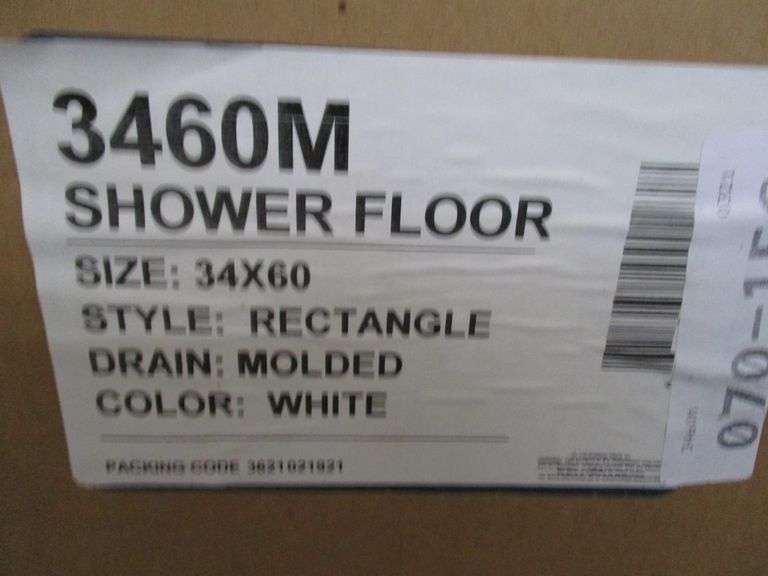 MUSTEE FIBERGLASS SHOWER FLOOR 3460M 34 X 60 WHITE (sold 6x the money