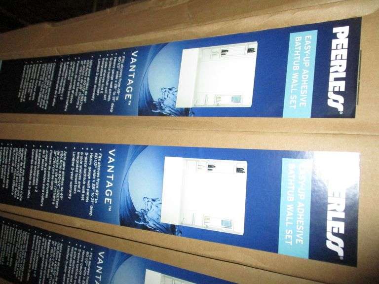 PEERLESS EASYUP ADHESIVE BATHTUB WALL SET MDL 39240 (sold 17x the