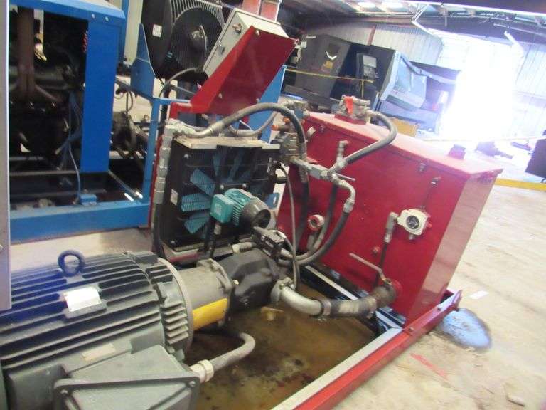 CAMERON SKID MOUNTED HYDRAULIC POWER UNIT WITH 75 HP ELECTRIC MOTOR