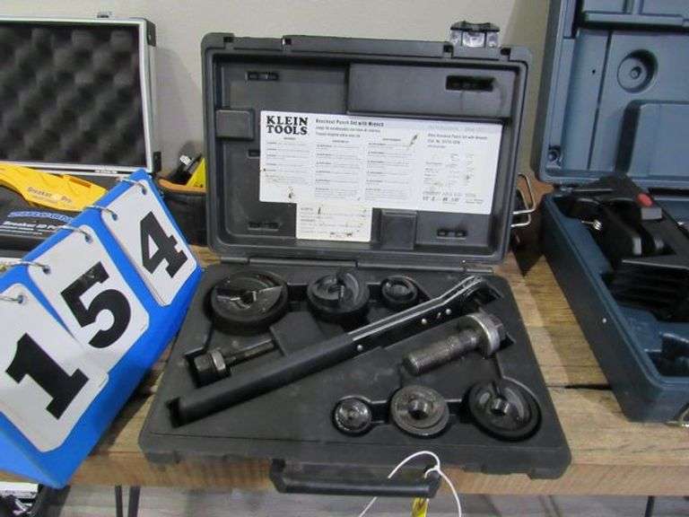KNOCKOUT PUNCH SET WITH WRENCH, KLEIN TOOLS WITH CARRYING CASE Rosen
