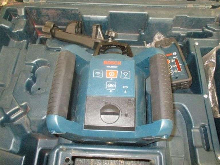 BOSCH PROFESSIONAL ROTATING LASER LEVEL MDL. GRL250HV IN CASE Rosen