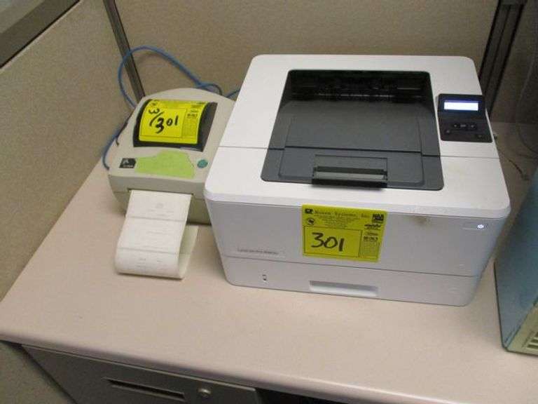 (1) HP LASERJET PRO M404N PRINTER AND (1) ZEBRA LP2844 PRINTER - Rosen