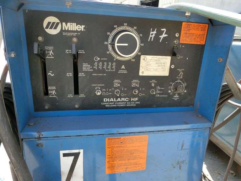 MILLER DIALARC HF CONSTANT CURRENT AC/DC ARC WELDING POWER SOURCE WITH
