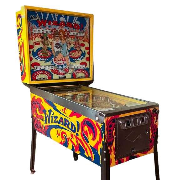 Vintage Wizard! Pinball Machine reSettled Life