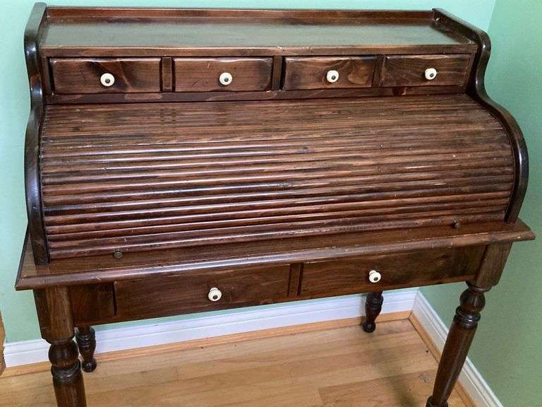 Ethan Allen Roll Top Desk reSettled Life
