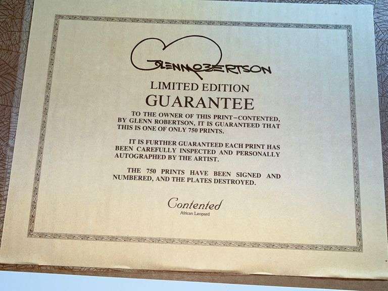 Trio of Glenn Robertson Unframed Prints reSettled Life