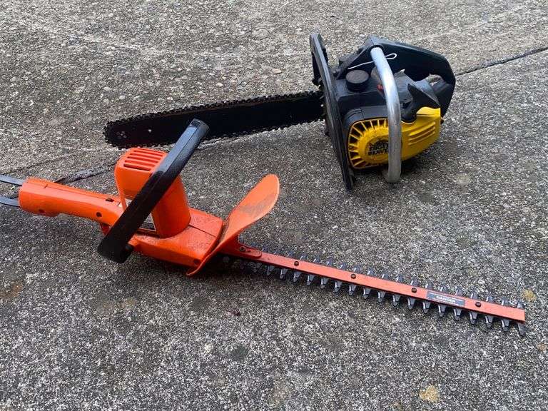Black & Decker Hedge Trimmer and Chainsaw reSettled Life