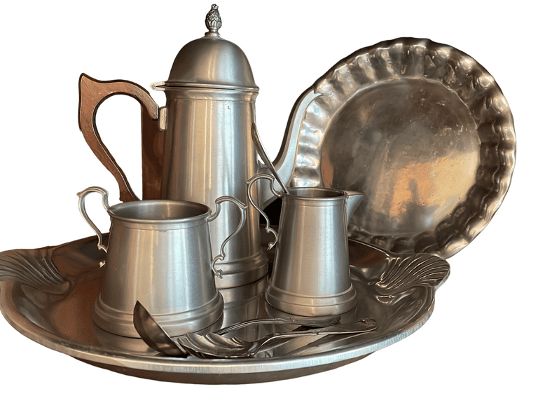 Pewter Tea Service reSettled Life