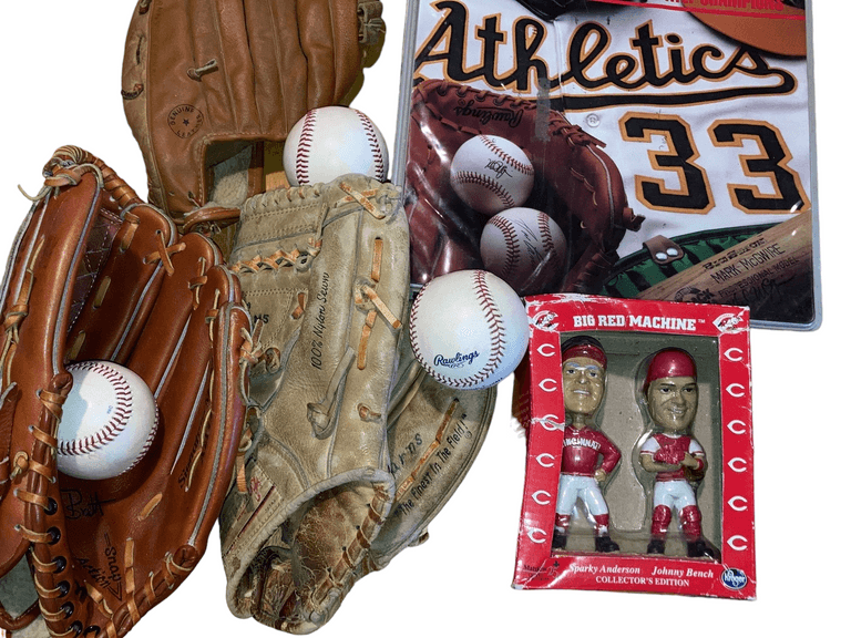Baseball Gloves, Cards & Bobbleheads reSettled Life