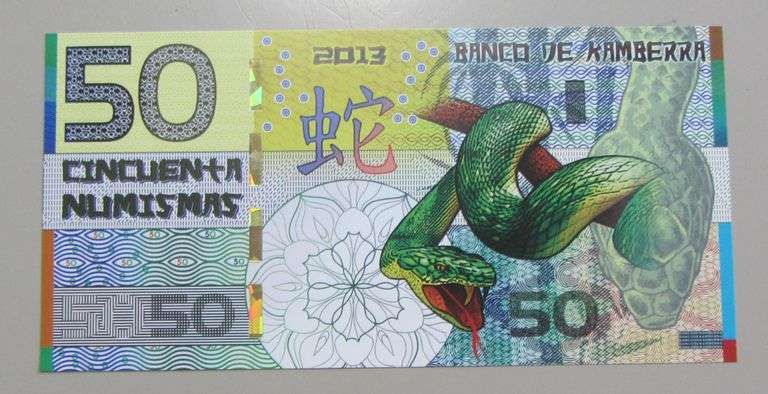 Kamberra 50 Numismas 2015 Capra Unc Polymer - Foto 2