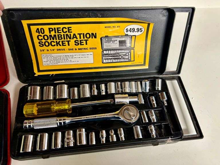 2pc Socket Set Cases BHHS GA Properties Auction Group