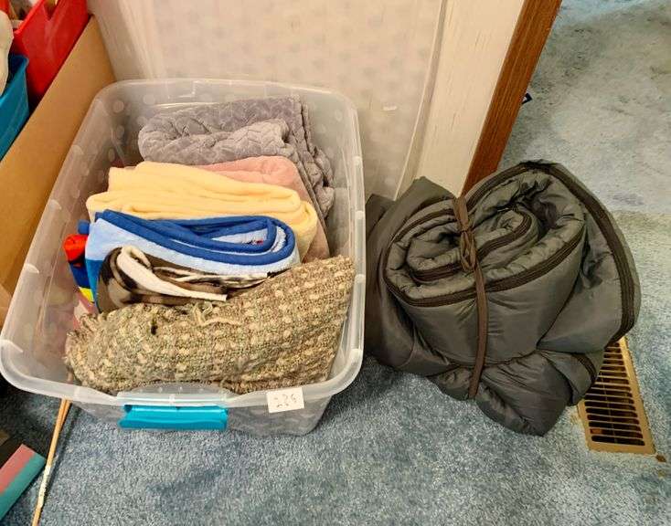 Blankets and Sleeping Bag BHHS GA Properties Auction Group