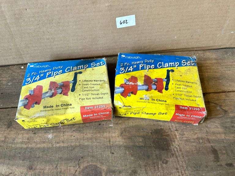 2pc Boxes of 3/4" Pipe Clamp Sets