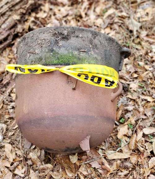 2pc Cast Iron Planter Pots (Stuck Together) BHHS GA Properties