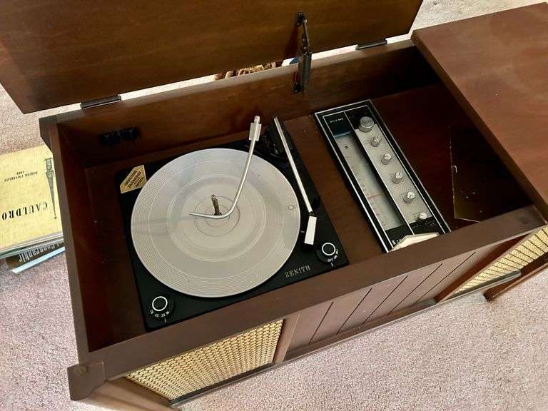 Zenith Record Player 26.5x39 3/4 BHHS GA Properties Auction Group
