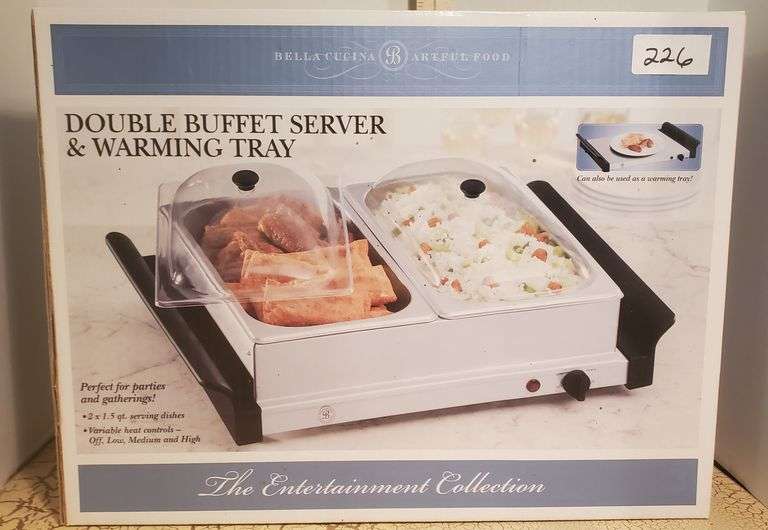 Bella Cucina Double Buffet Server & Warming Tray BHHS GA Properties