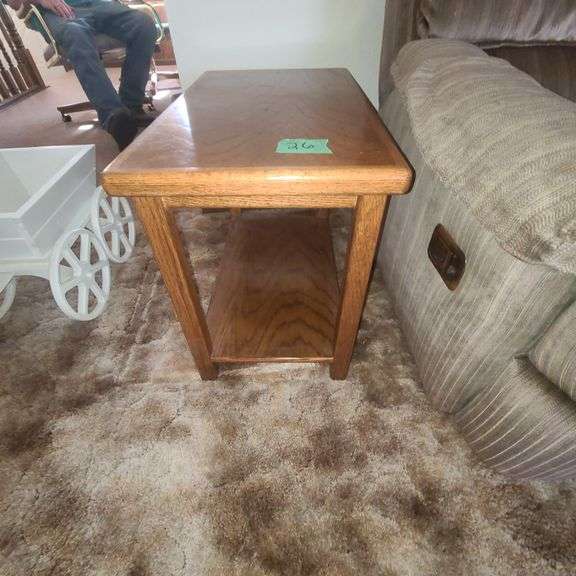 Handmade end table Schmid Auction