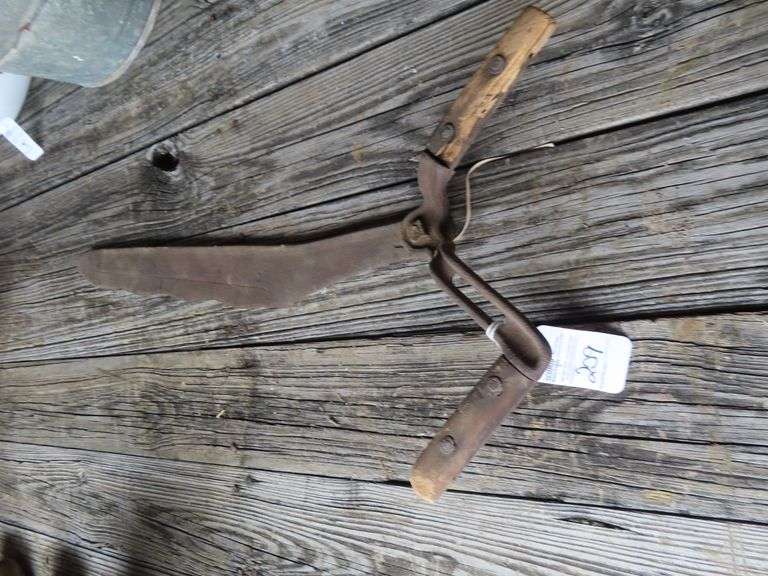 vintage hay knife Schmid Auction