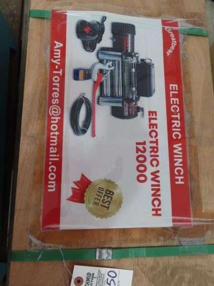 Electric winch 12000 lb. - Schmid Auction