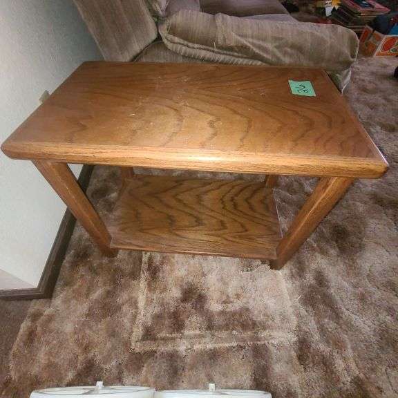 Handmade end table Schmid Auction