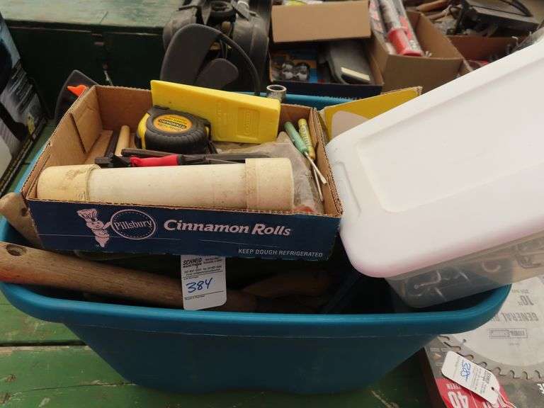 Allen wrenches, tape measure, caulking gun and clamps. Schmid Auction
