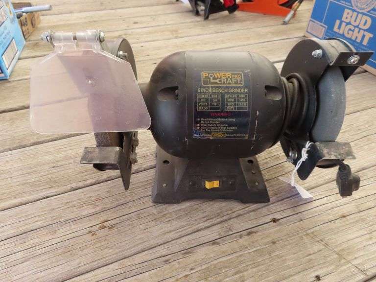 Power Pro craft 6inch bench grinder Schmid Auction