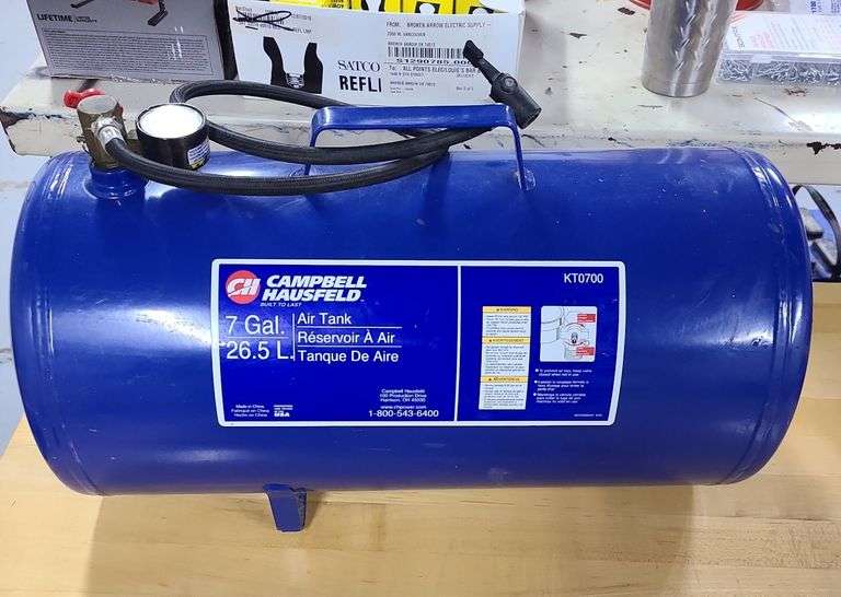 Campbell Hausfeld 7gal portable air tank Schmid Auction