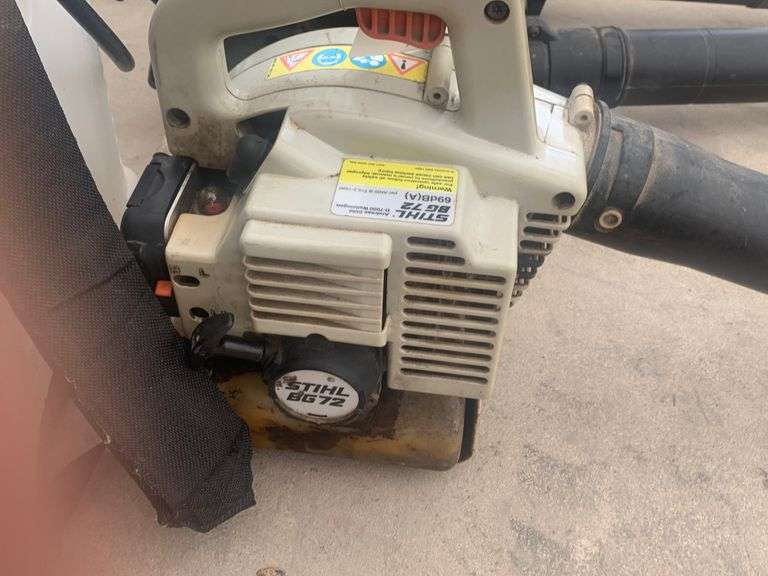 Stihl BG72 leaf blower, runs. Schmid Auction