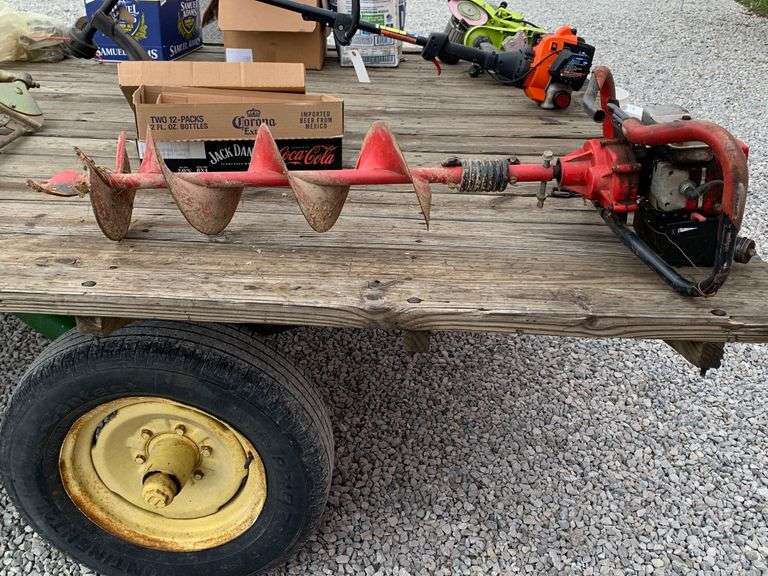 Earthquake 8" post auger Schmid Auction