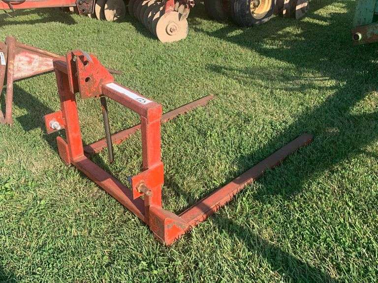 3pt Bale forks Schmid Auction