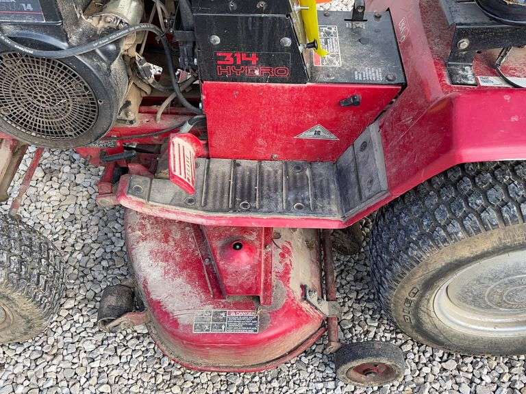 Toro Wheel Horse 314 hydro lawn mower Schneider Auctioneers LLC