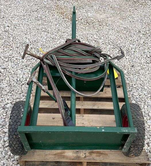 Heavy duty torch cart w/torch & gauges Schneider Auctioneers LLC