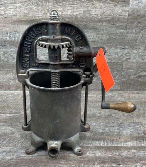 Antique Enterprise sausage stuffer fruit press Schneider