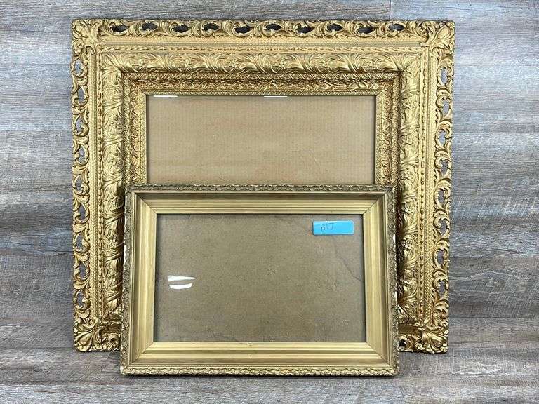 2 antique picture frames Schneider Auctioneers LLC