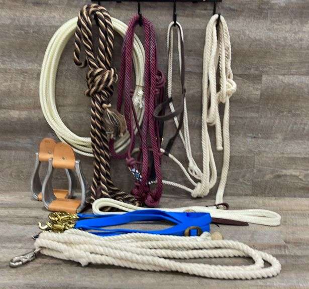 Group of ropes & horse items Schneider Auctioneers LLC