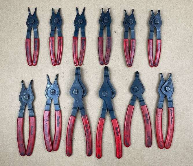 Group of BluePoint snap ring pliers Schneider Auctioneers LLC
