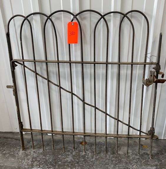2 antique garden gates Schneider Auctioneers LLC