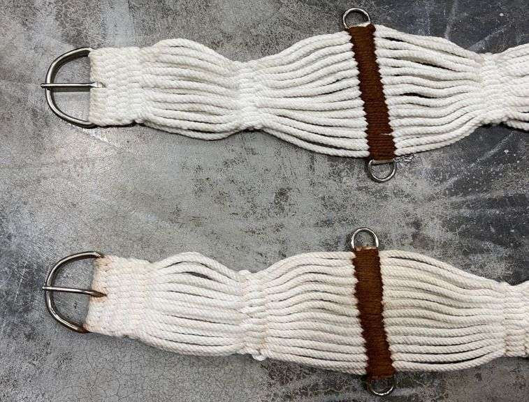 2 rope girths & back cinch Schneider Auctioneers LLC