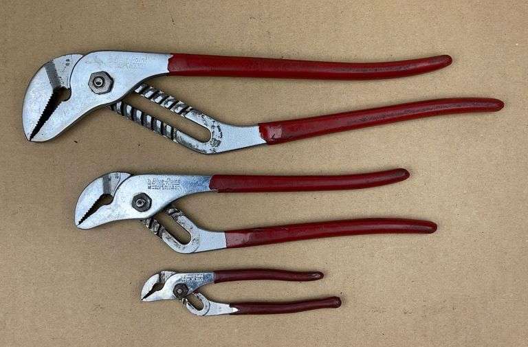 BluePoint channel lock pliers Schneider Auctioneers LLC