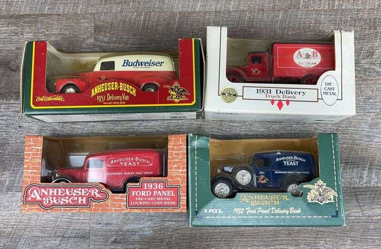Group of die cast model car banks Schneider Auctioneers LLC