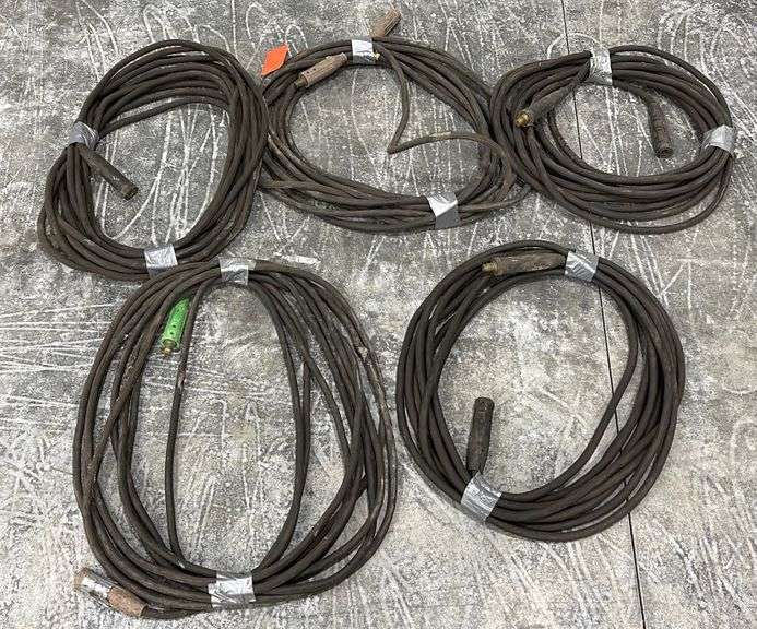 Group of 5 welding lead extensions Schneider Auctioneers LLC
