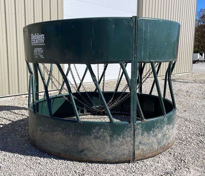 Steel bale feed ring w/ hay saver Schneider Auctioneers LLC