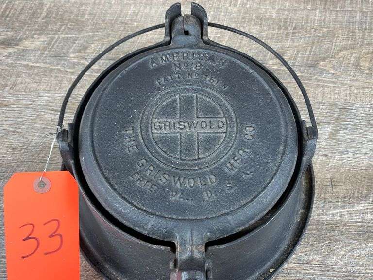 Griswold waffle iron Schneider Auctioneers LLC