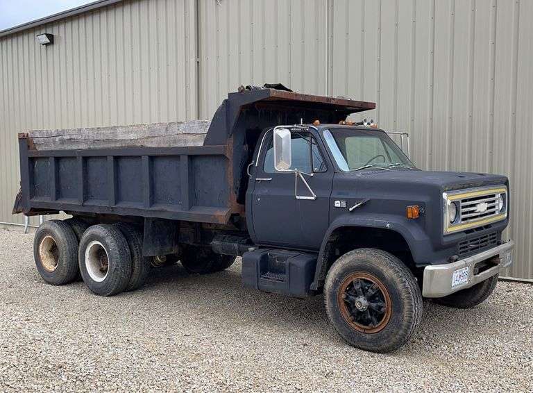 1984 Chevrolet C70 tandem dump truck Schneider Auctioneers LLC