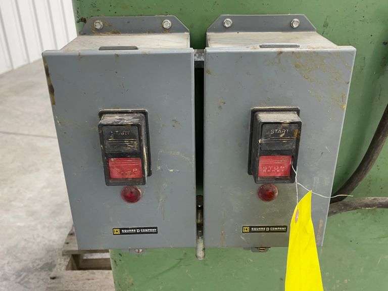 Pistorious industrial double miter saw Schneider Auctioneers LLC