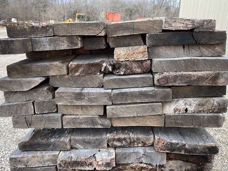 Group of used oak lumber Schneider Auctioneers LLC