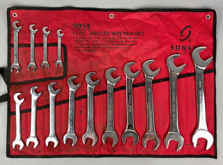 Sunex SAE wrench set Schneider Auctioneers LLC