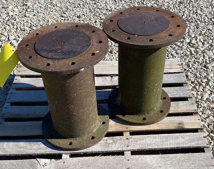 2 steel dual spacers off of IH combine Schneider Auctioneers LLC